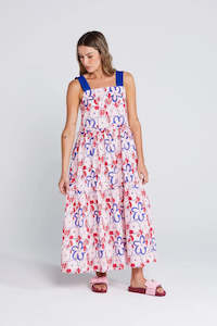 Thing Thing: THING THING ZIGGY FRILL ZAG DRESS - SQUIGGLE BLOOM