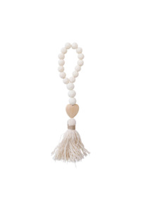 LV BEADED STONE HANGER HEART