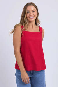 Foxwood 1: FOXWOOD LOURDES TOP - CRIMSON