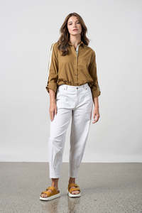 MADLY SWEETLY RATIO PANT - WHITE