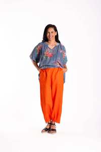 Deanne Hobbs: JELLICOE STITCH PANTS - ORANGE