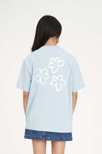 Womens Tees: HUFFER RELAX TEE 220/DAISY - YK2 BLUE