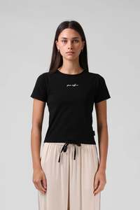 RPM RAGLAN BABY TEE - BLACK