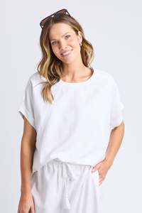 ELM MAURA TOP - WHITE
