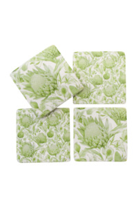 Gift Ideas: LV  SET 4 COASTERS - PROTEA SAGE