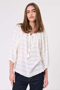 Vogue Tops: DESIGN NATION ASTA TOP - WHITE
