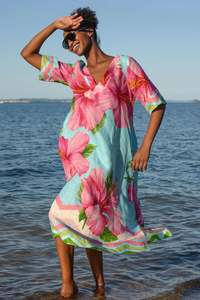 Vogue Dresses: CURATE A FINE DROP DRESS - BLUE