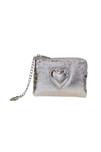 MINX LOVE ME COIN & CARD PURSE - SILVER