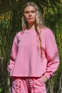 COOP SWEATER THAN HONEY SWEATSHIRT - PINK