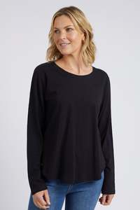 ELM EVERYDAY L/S TEE - BLACK
