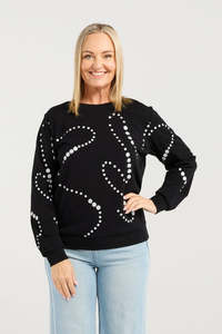 ZAFINA LOUISE JUMPER - BLACK
