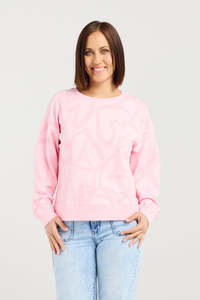 ZAFINA VERONA JUMPER - PINK HEARTS