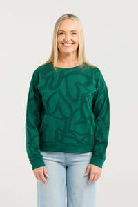 Zafina: ZAFINA VERONA JUMPER - GREEN HEARTS