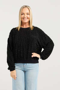 ZAFINA GAIA JUMPER - BLACK