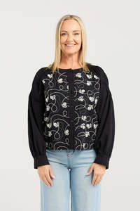 ZAFINA ALINA TOP - FLOWER THREAD
