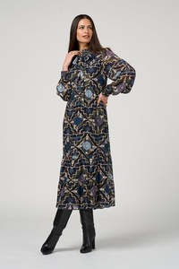 LOOBIE'S STORY REGALIA MIDI DRESS - OLIVE