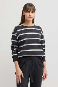 YARRA TRAIL ENDLESS SWEAT - NAVY ECRU