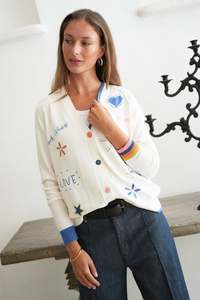 Z P: Z&P GOOD ENERGY CARDI - WINTER WHITE