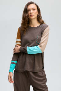 Z&P POCKET DETAIL JUMPER - MOCHA