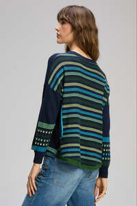 Z&P TEXTURED SWING JUMPER - DARK DENIM