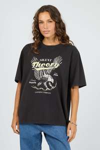 SILENT THEORY DYSTOPIA TEE - WASHED BLACK
