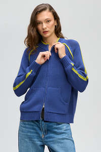 Ld Co: LD & CO GOLF ZIP UP - BLUEBELL