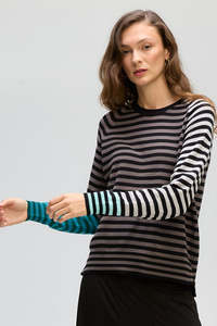 LD & CO RETRO BANDS CREW - BLACK