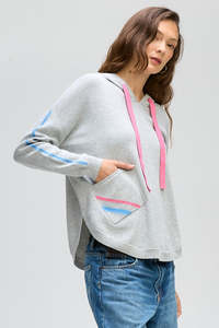 LD & CO HOODED JUMPER - MARLE