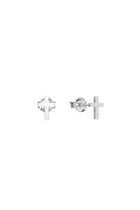 Jewellery: STOLEN GIRLFRIENDS CLUB TINY STOLEN CROSS EARRINGS