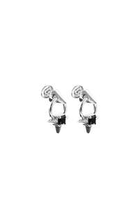 Earrings 1: STOLEN GIRLFRIENDS CLUB PIERCED SPIKE STUDS