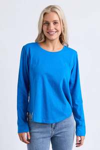 Elm: ELM EVERYDAY L/S TEE - ROYAL BLUE