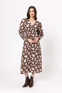 SEEKING LOLA SERENTITY DRESS - TRUFFLE