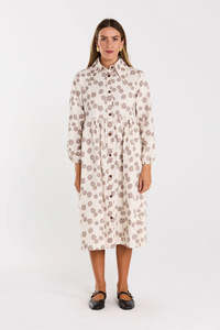 THING THING ALEAH DRESS - LATTE DAISY