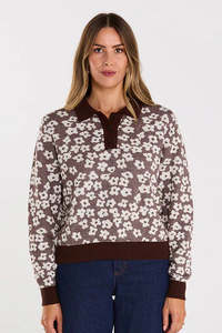 Vogue Cardigans Sweaters: THING THING FAIRPLAY JUMPER - CHOC RIPPLE