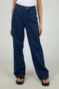Vogue Denim: SILENT THEORY JADE BAGGY JEAN - DARK BLUE