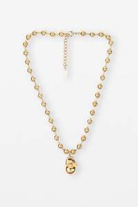 Jewellery: STELLA + GEMMA NECKLACE - GOLD CHUNKY NUGGET PENDENT