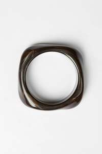 Jewellery: STELLA + GEMMA BRACELET - BLACK AGATE SQUARE