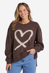 Elm: ELM ELIN CREW - CHOCOLATE