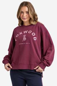 FOXWOOD EFFORTLESS CONTRAST CREW - WINE