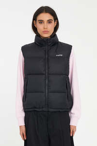 HUFFER WOMENS RIDER PUFFER VEST - BLACK