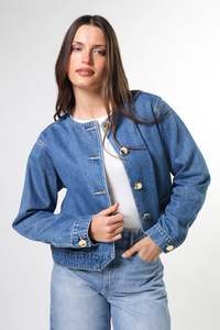 STELLA + GEMMA CLARA JACKET - MID BLUE