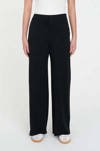 Vogue Cardigans Sweaters: HUFFER CRUISE KNIT PANT - BLACK