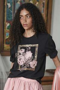 COOP FOIL & FLOURISH T-SHIRT - BLACK