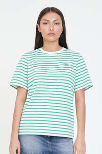 HUFFER OUI OUI CLASSIC TEE - CHALK/MEADOW