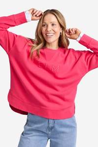 Elm: ELM ESTABLISHED CREW - DARK PINK