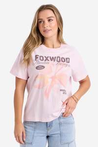 FOXWOOD HIBISCUS TEE - LIGHT PINK