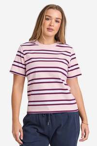 Foxwood 1: FOXWOOD PURE STRIPE TEE - LIGHT PINK