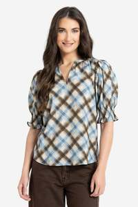 SEEKING LOLA RELAXED BUTTERYFLY TOP - HARMONY CHECK