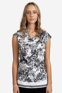 Vogue Tops: FEDERATION OCCASION TOP - BLACK