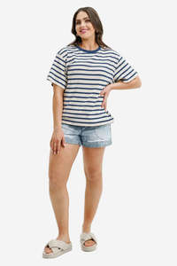 Vogue: HOMELEE RONY TEE - OFF DUTY STRIPES